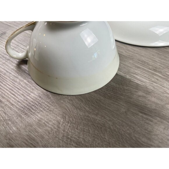 Taiyo China Tea Cup and Saucer Set Floral with Gold Trim Made in Occupied Japan - Picture 13 of 16